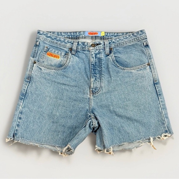 Empyre Shorts Mens 33 Blue Loose Baggy Relaxed Denim Jean Light Wash
Cut Off Y2K - Picture 1 of 11